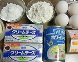 ホワイトディ、ホワイトソース入りケーキを作り方1写真