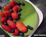 抹茶のレアチーズケーキ作り方17写真