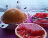 果肉入りはちみつグレープフルーツゼリー作り方1写真