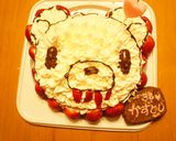 ホワイトグルーミー立体バースデーケーキ作り方9写真