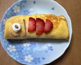 イチゴバナナクレープロール作り方7写真