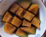 レンジで簡単！かぼちゃの煮物作り方5写真