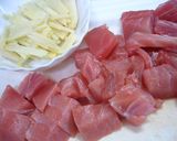 まぐろの生姜煮作り方1写真
