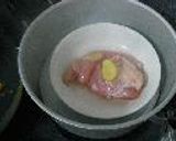 蒸し鶏の豆腐ソース添え作り方2写真
