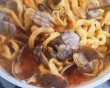 あさりとトマトソースのパスタ作り方9写真