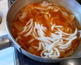 旨辛！「豚カルビうどん！」作り方3写真