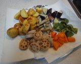 いろいろ野菜の甘黒酢あん☆作り方2写真