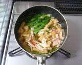 簡単☆水菜・かにかま・お揚げの煮びたし作り方3写真