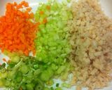 サラダ　ラップ、　冷蔵庫の野菜で作り方2写真