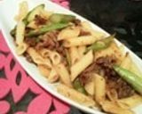 お弁当に牛アスパラのわさマヨ醤油炒め作り方8写真