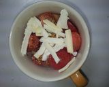 忙しい朝にマグカップでトマトチーズエッグ作り方5写真