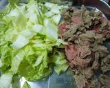 牛肉×白菜のごま風味塩麹粕汁作り方1写真