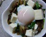 牛肉・舞茸・ニラの塩麹丼。作り方8写真