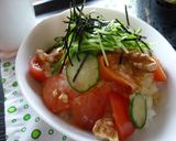 スモークサーモンの塩麹丼。作り方10写真