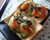 スモークサーモンのトースト　塩麹ソース作り方6写真