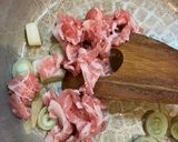 白菜古漬けと豚肉のスープ作り方3写真