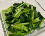 レンチン　小松菜胡麻和え作り方3写真