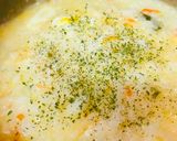 鍋の〆●チーズ雑炊作り方2写真