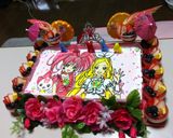 プリキュアケーキ(デコレーションの仕方)作り方3写真
