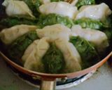 緑色の健康手作り餃子作り方11写真