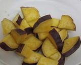 鶏肉とさつま芋の甘辛♪ハニーマヨ炒め作り方3写真