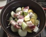 あったか塩豚と根菜の洋風煮作り方1写真