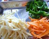 筍・人参・ピーマンの塩麹・塩昆布炒め作り方1写真