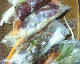 プルコギと野菜の生春巻き揚げ！作り方4写真