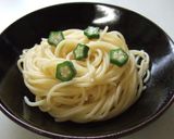 とろ～り☆オクラ＆キムチの豆乳つけスパ☆作り方6写真