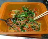 人参と水菜の粒マスタード入り洋風和えもの作り方2写真