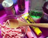 簡単✿れんこんで挽肉挟み照り焼き＊作り方2写真