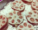 簡単✿れんこんで挽肉挟み照り焼き＊作り方4写真
