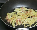 ベーコンポテト–きのこチーズかけ–作り方1写真