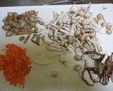 かしわ飯風野菜の炊き込みご飯作り方1写真
