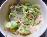 ハム×塩麹の和風トースト　わさび風味作り方3写真