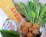 菜の花＆ツナの梅しそスパゲッティ作り方1写真