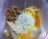 離乳食*タッパで栄養たっぷり蒸しパン*作り方1写真