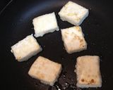 揚げない揚げ焼き豆腐のビビン白菜あん作り方3写真