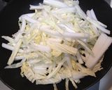揚げない揚げ焼き豆腐のビビン白菜あん作り方5写真