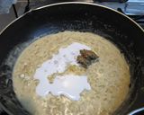 タラゴンのクリームソースつけ麺スパゲティ作り方5写真