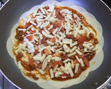 ぎょうざの皮で♪なんちゃってＰｉｚｚａ作り方2写真