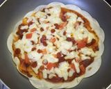 ぎょうざの皮で♪なんちゃってＰｉｚｚａ作り方3写真