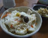 塩麹と冷凍銀杏がんもで炊き込みご飯作り方4写真