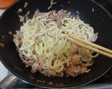 菜の花畑の焼きうどん☆作り方4写真