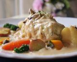 ロールキャベツ きのこクリームソース作り方9写真