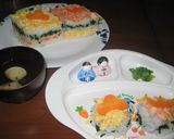 初節句*ひな祭り2色がゆ 離乳食*後期作り方8写真