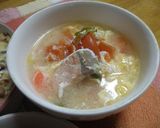 鮭とトマトの卵☆塩麹スープ作り方6写真
