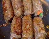 牛肉の牛蒡いんげん人参巻き韓国風甘辛たれ作り方6写真