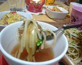 *コンソメ梅あんdeつけパスタ*作り方6写真
