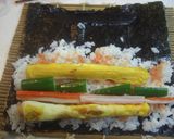 ＊明太マヨの巻き寿司＊作り方5写真